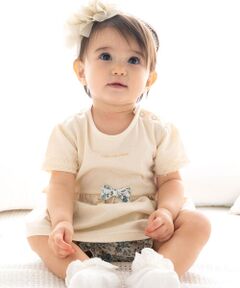 fillot de bebe reduction / フィヨ デュ ベベ ルダクティオン ベビー・キッズウエア | 天竺Tシャツ＆花プリントブルマセット(70~90cm)