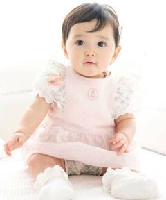 fillot de bebe reduction / フィヨ デュ ベベ ルダクティオン ベビー・キッズウエア | リバティプリント(Irma's Garden)タナローンレースチュニック＆ブルマセット(70~90cm)