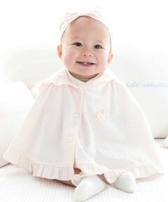 fillot de bebe reduction / フィヨ デュ ベベ ルダクティオン ベビー・キッズウエア | 【 UVカット 】フード付きブライト天竺フリルマント(60~90cm)