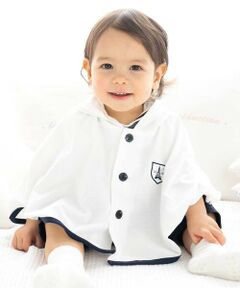 fillot de bebe reduction / フィヨ デュ ベベ ルダクティオン ベビー・キッズウエア | 【 UVカット 】天竺フード付きマント(60~90cm)