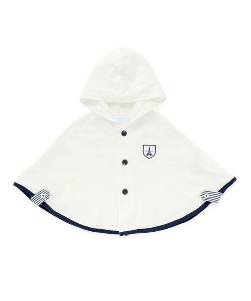 fillot de bebe reduction / フィヨ デュ ベベ ルダクティオン ベビー・キッズウエア | 【 UVカット 】天竺フード付きマント(60~90cm) | 詳細3