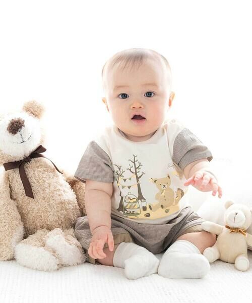 fillot de bebe reduction / フィヨ デュ ベベ ルダクティオン ベビー・キッズウエア | オーガニックコットンチェッククマパンツ(60~90cm) | 詳細3