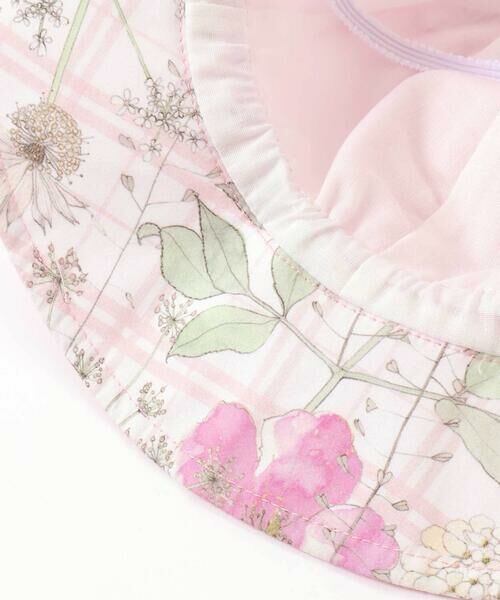 fillot de bebe reduction / フィヨ デュ ベベ ルダクティオン ベビー・キッズグッズ | 【 UVカット 】リバティプリント(Irma's Garden)タナローンリボン日よけ付きハット | 詳細20