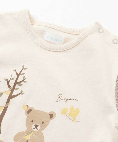 fillot de bebe reduction / フィヨ デュ ベベ ルダクティオン ベビー・キッズウエア | オーガニックコットンクマチェック半袖Tシャツ(70~90cm) | 詳細5