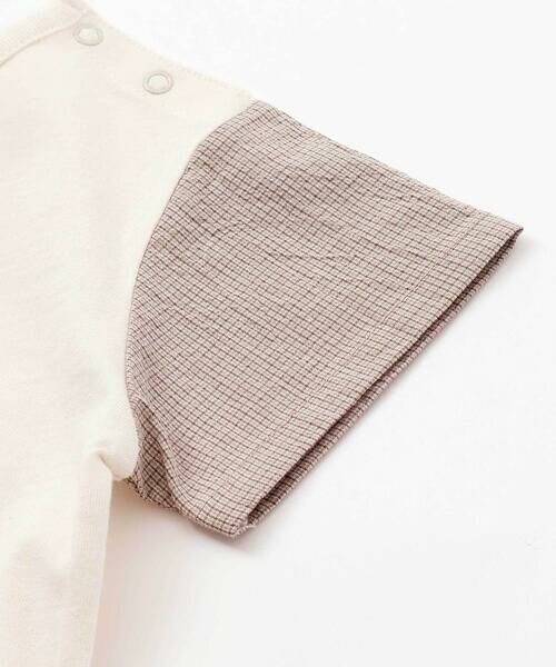 fillot de bebe reduction / フィヨ デュ ベベ ルダクティオン ベビー・キッズウエア | オーガニックコットンクマチェック半袖Tシャツ(70~90cm) | 詳細6