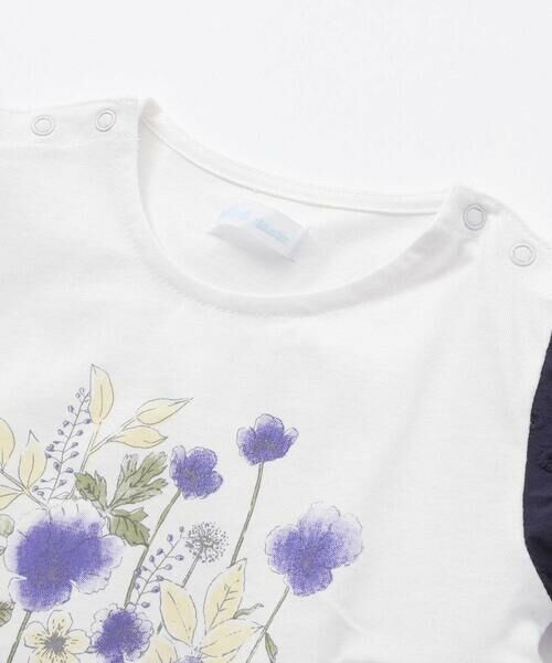 SOOR PLOOM 花柄パフスリーブTシャツ 4yトップス セール】 天竺花柄プリントパフスリーブTシャツ(70~90cm