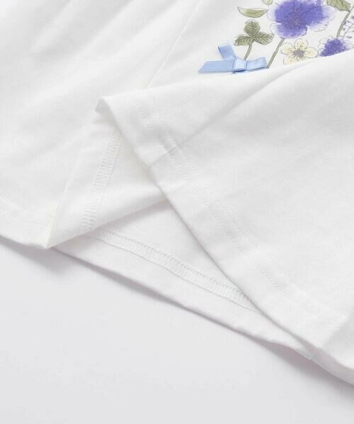 fillot de bebe reduction / フィヨ デュ ベベ ルダクティオン ベビー・キッズウエア | 天竺花柄プリントパフスリーブTシャツ(70~90cm) | 詳細7