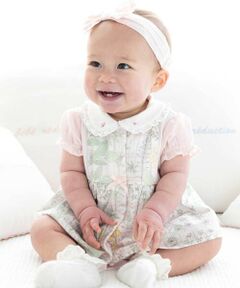 【新品】【女の子】ラルフローレン　ロンパース　ショートオール　デニム風　75 Polo Ralph Lauren Childrenswear ベビー服 ロンパース ソフト