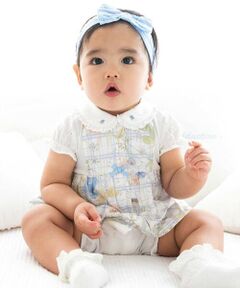 fillot de bebe reduction / フィヨ デュ ベベ ルダクティオン ロンパース | リバティプリント(Irma's Garden)タナローンスカート付きカバーオール(70~80cm)