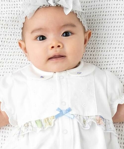 fillot de bebe reduction / フィヨ デュ ベベ ルダクティオン ロンパース | リバティプリント(Irma's Garden)タナローン2WAYオール | 詳細11