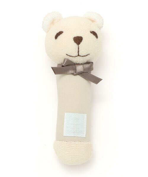 fillot de bebe reduction/フィヨ デュ ベベ ルダクティオン 【日本製】クマ ウサギスティックラトル ベージュ ワンサイズ