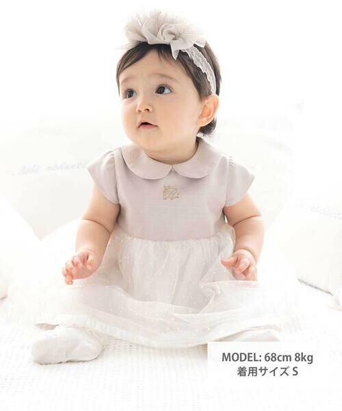 fillot de bebe reduction / フィヨ デュ ベベ ルダクティオン ミニ丈・ひざ丈ワンピース | 【日本製】シャンタンチュールスカートドレス(70~90cm) | 詳細1