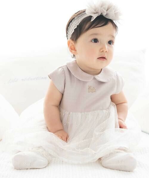 fillot de bebe reduction / フィヨ デュ ベベ ルダクティオン ミニ丈・ひざ丈ワンピース | 【日本製】シャンタンチュールスカートドレス(70~90cm) | 詳細2