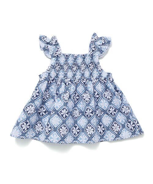 fillot de bebe reduction / フィヨ デュ ベベ ルダクティオン ベビー・キッズウエア | 【お揃い】BeBe復刻アーカイブタイル柄チュニックブルマセット(70~90cm) | 詳細5