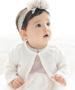 fillot de bebe reduction / フィヨ デュ ベベ ルダクティオン ベビー・キッズウエア | 【日本製】ピケタック天竺ボレロ(70~90cm)