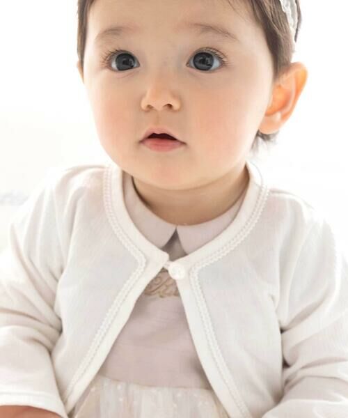 fillot de bebe reduction / フィヨ デュ ベベ ルダクティオン ベビー・キッズウエア | 【日本製】ピケタック天竺ボレロ(70~90cm) | 詳細2