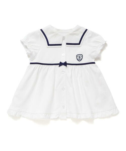 fillot de bebe reduction / フィヨ デュ ベベ ルダクティオン ベビー・キッズウエア | 天竺マリンセーラーブラウス(70~90cm) | 詳細6