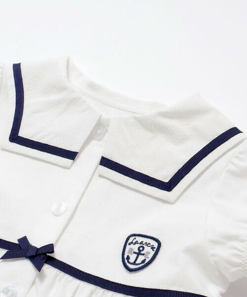 fillot de bebe reduction / フィヨ デュ ベベ ルダクティオン ベビー・キッズウエア | 天竺マリンセーラーブラウス(70~90cm) | 詳細8