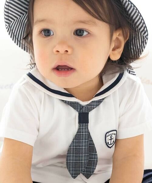 fillot de bebe reduction / フィヨ デュ ベベ ルダクティオン ベビー・キッズウエア | 天竺マリンブラウス(70~90cm) | 詳細2