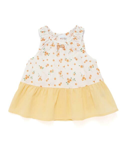 fillot de bebe reduction / フィヨ デュ ベベ ルダクティオン ベビー・キッズウエア | 花柄リップルチュニック(70~90cm) | 詳細12