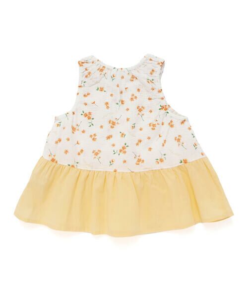 fillot de bebe reduction / フィヨ デュ ベベ ルダクティオン ベビー・キッズウエア | 花柄リップルチュニック(70~90cm) | 詳細13