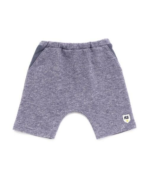 fillot de bebe reduction/フィヨ デュ ベベ ルダクティオン ガーゼ裏毛ワッペン付きパンツ(70~90cm) ネイビー S(70-80cm) fillot de bebe reduction/フィヨ デュ ベベ ルダクティオン ガーゼ裏毛ワッペン付きパンツ(70~90cm) ネイビー S(70-80cm)