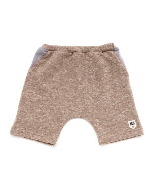 fillot de bebe reduction/フィヨ デュ ベベ ルダクティオン ガーゼ裏毛ワッペン付きパンツ(70~90cm) ブラウン M(80-90cm) fillot de bebe reduction/フィヨ デュ ベベ ルダクティオン ガーゼ裏毛ワッペン付きパンツ(70~90cm) ブラウン M(80-90cm)