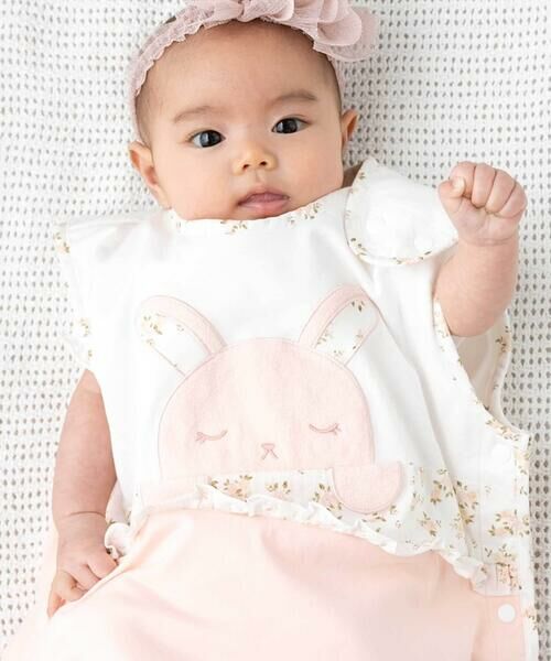 fillot de bebe reduction / フィヨ デュ ベベ ルダクティオン ベビー・キッズグッズ | 天竺ウサギパッチスリーパー(50~90cm) | 詳細2