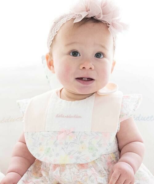 fillot de bebe reduction / フィヨ デュ ベベ ルダクティオン スタイ・ビブ | オーガンジー花柄プリント切り替えスタイ | 詳細2