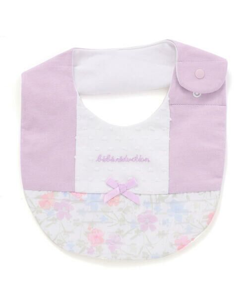 fillot de bebe reduction/フィヨ デュ ベベ ルダクティオン オーガンジー花柄プリント切り替えスタイ パープル系 ワンサイズ fillot de bebe reduction/フィヨ デュ ベベ ルダクティオン オーガンジー花柄プリント切り替えスタイ パープル系 ワンサイズ