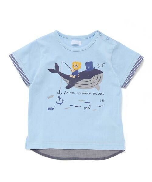 fillot de bebe reduction / フィヨ デュ ベベ ルダクティオン その他トップス | クジラライオン釣りTシャツ(70~90cm) | 詳細4