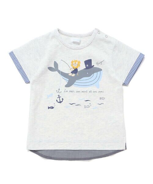 fillot de bebe reduction / フィヨ デュ ベベ ルダクティオン その他トップス | クジラライオン釣りTシャツ(70~90cm) | 詳細10