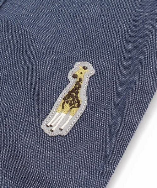 fillot de bebe reduction / フィヨ デュ ベベ ルダクティオン ロンパース | ダンガリーアニマルワッペンカバーオール(70~80cm) | 詳細12