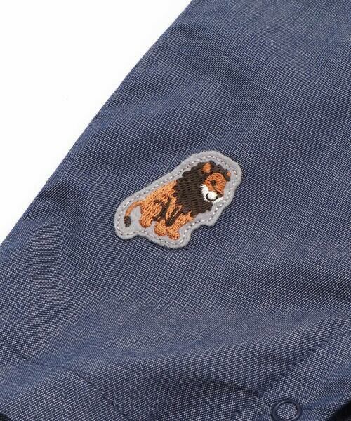 fillot de bebe reduction / フィヨ デュ ベベ ルダクティオン ロンパース | ダンガリーアニマルワッペンカバーオール(70~80cm) | 詳細13