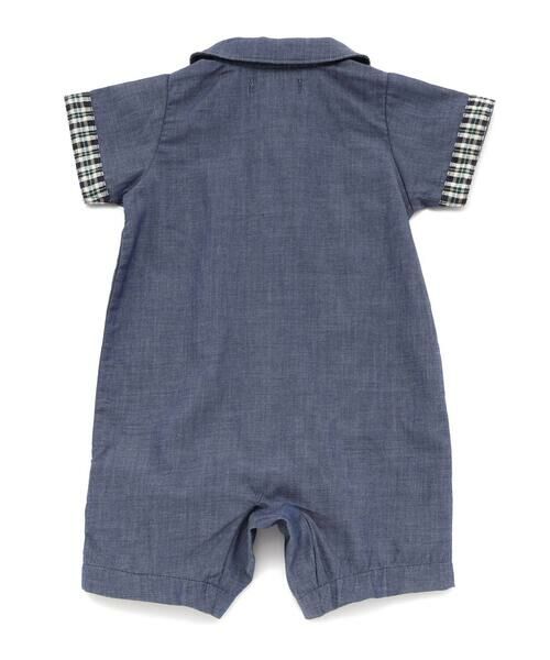 fillot de bebe reduction / フィヨ デュ ベベ ルダクティオン ロンパース | ダンガリーアニマルワッペンカバーオール(70~80cm) | 詳細5