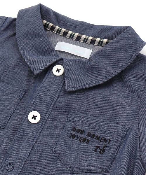 fillot de bebe reduction / フィヨ デュ ベベ ルダクティオン ロンパース | ダンガリーアニマルワッペンカバーオール(70~80cm) | 詳細6