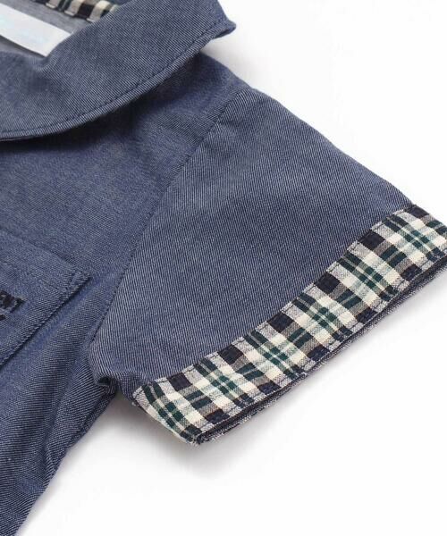 fillot de bebe reduction / フィヨ デュ ベベ ルダクティオン ロンパース | ダンガリーアニマルワッペンカバーオール(70~80cm) | 詳細7