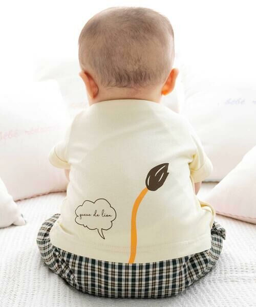 fillot de bebe reduction / フィヨ デュ ベベ ルダクティオン ロンパース | 天竺ライオンプリントカバーオール(70~80cm) | 詳細2