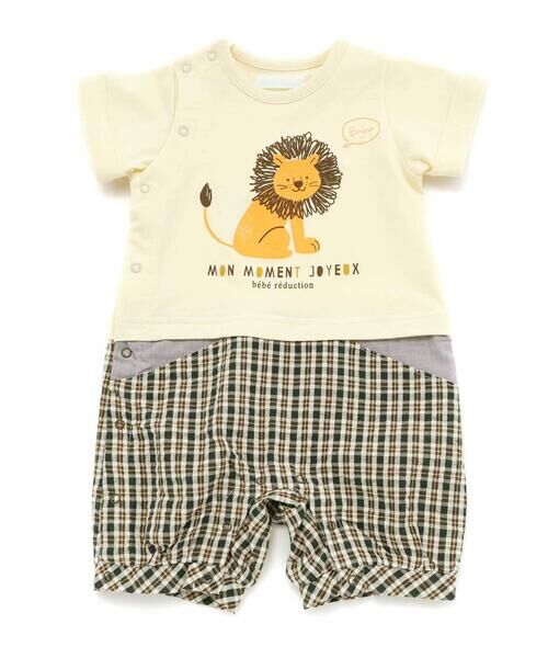 fillot de bebe reduction / フィヨ デュ ベベ ルダクティオン ロンパース | 天竺ライオンプリントカバーオール(70~80cm) | 詳細4