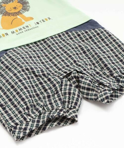 fillot de bebe reduction / フィヨ デュ ベベ ルダクティオン ロンパース | 天竺ライオンプリントカバーオール(70~80cm) | 詳細15