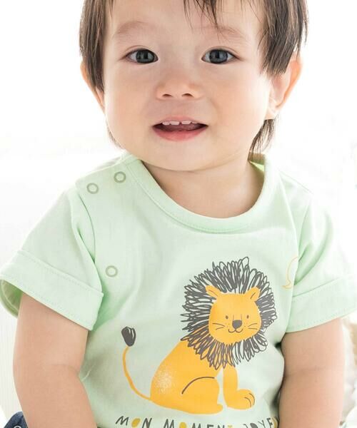 fillot de bebe reduction / フィヨ デュ ベベ ルダクティオン ロンパース | 天竺ライオンプリントカバーオール(70~80cm) | 詳細7