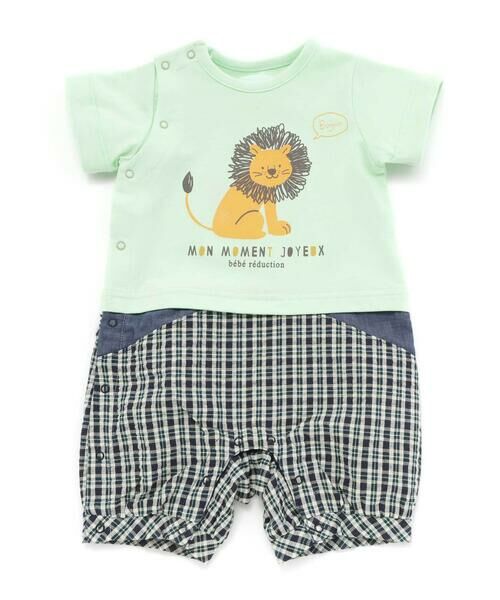 fillot de bebe reduction / フィヨ デュ ベベ ルダクティオン ロンパース | 天竺ライオンプリントカバーオール(70~80cm) | 詳細9