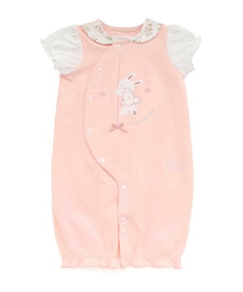 fillot de bebe reduction / フィヨ デュ ベベ ルダクティオン ロンパース | 天竺ウサギパッチ2WAYオール(50~75cm) | 詳細3