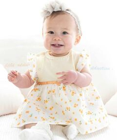 fillot de bebe reduction / フィヨ デュ ベベ ルダクティオン ロンパース | 花柄リップルスカートボディミニ(70~80cm)