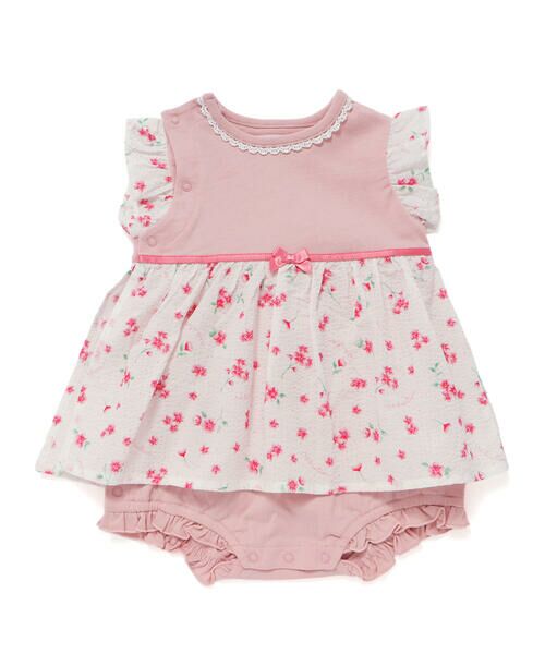 fillot de bebe reduction / フィヨ デュ ベベ ルダクティオン ロンパース | 花柄リップルスカートボディミニ(70~80cm) | 詳細3