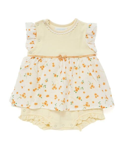 fillot de bebe reduction / フィヨ デュ ベベ ルダクティオン ロンパース | 花柄リップルスカートボディミニ(70~80cm) | 詳細15