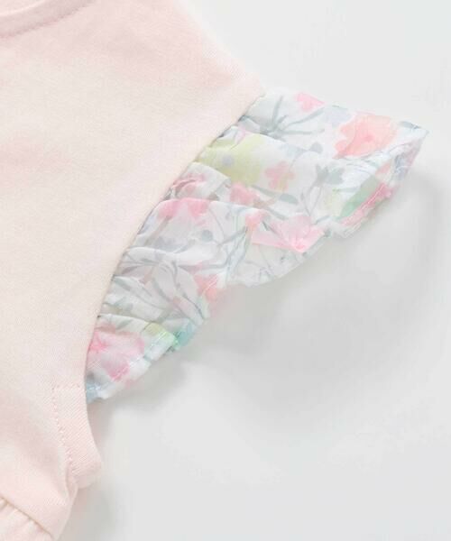 fillot de bebe reduction / フィヨ デュ ベベ ルダクティオン ロンパース | オーガンジー花柄プリントチュニック＋カバーオールセット(70~80cm) | 詳細8