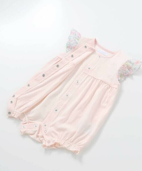 fillot de bebe reduction / フィヨ デュ ベベ ルダクティオン ロンパース | オーガンジー花柄プリントチュニック＋カバーオールセット(70~80cm) | 詳細10