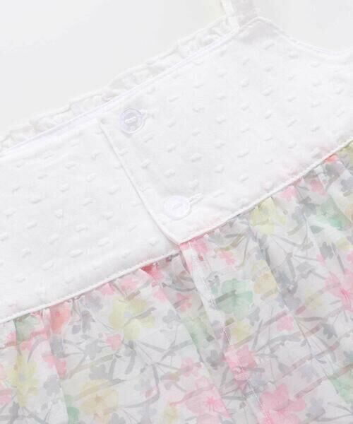 fillot de bebe reduction / フィヨ デュ ベベ ルダクティオン ロンパース | オーガンジー花柄プリントチュニック＋カバーオールセット(70~80cm) | 詳細15