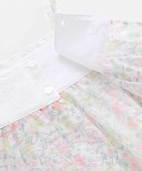 fillot de bebe reduction / フィヨ デュ ベベ ルダクティオン ロンパース | オーガンジー花柄プリントチュニック＋カバーオールセット(70~80cm) | 詳細17